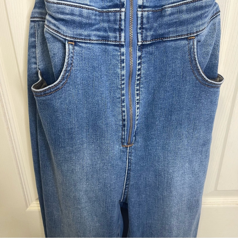 Free People Women We The Free Curvy 2nd Ave One Piece Jumpsuit Sz 4 - Picture 4 of 12